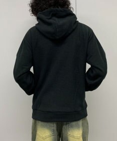 WEGO 【ユニセックス着用ITEM】ワッフルフリースOP刺繍プルパーカー