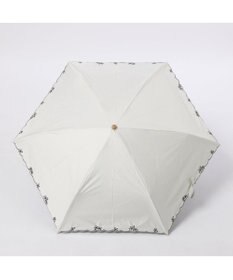 UNBILLION カシュネ cachenez /【晴雨兼用　日傘　UVカット率・遮光率100％生地使用 】PUプチフラワー刺繍ミニ折りたたみ傘
