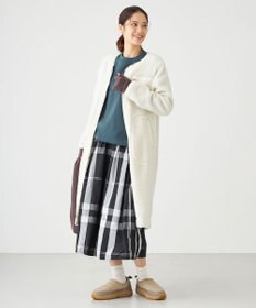 SHARE PARK LADIES メモリーチェックフレアスカート