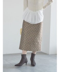 Te chichi ジャガードIラインミドルスカート