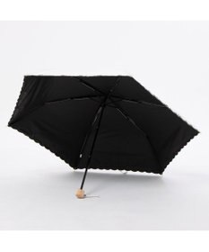 UNBILLION カシュネ cachenez /【晴雨兼用　日傘　UVカット率・遮光率100％生地使用 】PUプチフラワー刺繍ミニ折りたたみ傘