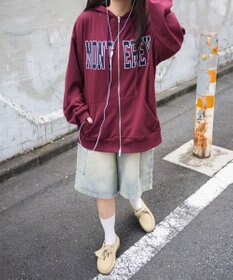 WEGO ロゴWジップビッグパーカー