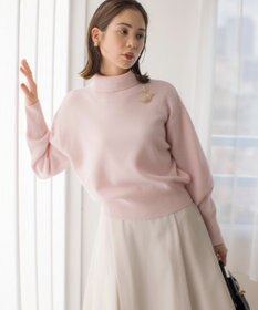 組曲 【2WAY・WEB限定】ウールカシミヤミックス ハイネックニット