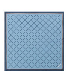 MOONBAT 【シルク100%】FURLA (フルラ) ダイアゴナルチェック 格子柄 シルクプリントスカーフ 58cm×58cm UV対策 手洗い可能