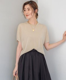 23区 S 【洗える】クリスピーシアールレックス フレンチスリーブ プルオーバー