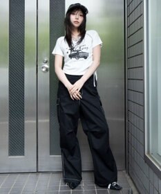 WEGO キーネックサイドレースアップちびT
