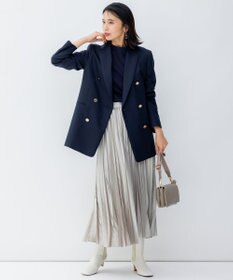 23区 ウーステッドウールツイル 紺ブレ ジャケット