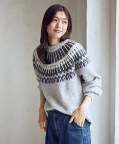 ANY ノルディックパターンニット