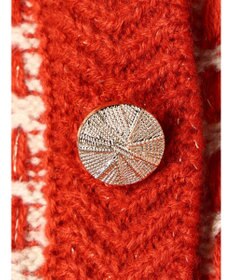 Green Parks ・ｆｕｒｒｙ　ｒａｔｅ　ツィードラメニットカーディガン