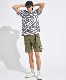 PW CIRCULUS 【UVカット / 吸水速乾 / 伸縮性抜群】【MEN】ゼブラ柄モック T