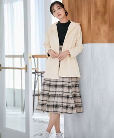 ANY SIS 【洗える】チェックジャガードコンビ ワンピース