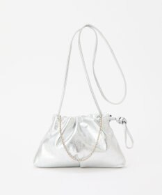 russet レザー巾着ミニショルダーバッグ(CE-1637)