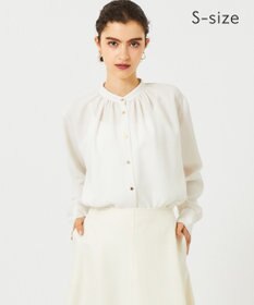 BEIGE， 【S-size】STOW / バンドカラーブラウス