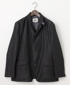 JOSEPH ABBOUD 【キングサイズ・清涼/軽量/ストレッチ/ソフト】プリントレノクロス コンバーチブル ジャケット