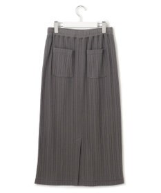 23区 【SLOW/洗える】ランダムリブフライス スカート