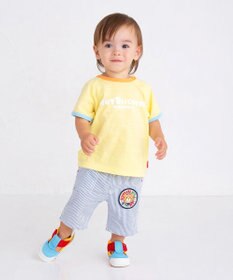 MIKI HOUSE HOT BISCUITS 【80-120cm】 ワッペン 6分丈 ハーフパンツ