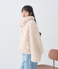 earth music&ecology プードルファーショートブルゾン