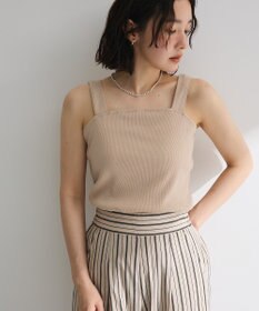 Green Parks スクエアラメタンクトップ