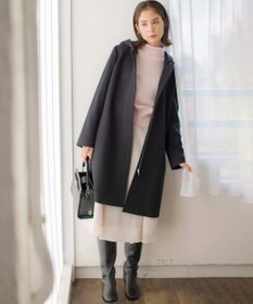 組曲 L 【2WAY・WEB限定】ウールカシミヤミックス ハイネックニット