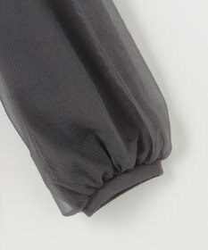 組曲 L ミニ裏毛チュールスリーブ カットソー