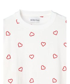 Green Parks ・Ｄｏｕｂｌｅ　Ｆｌａｇｓ　ハート刺繍ロンＴ