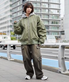 WEGO 【ユニセックス着用ITEM】パテッドフードMA－1