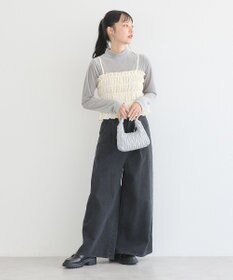 earth music&ecology スパンコールシャーリングビスチェ