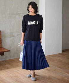 ANY L 【ウエストゴム】プリーツスカート