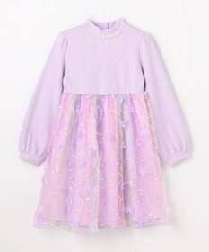 ANY KIDS フラワーチュール ドッキングワンピース