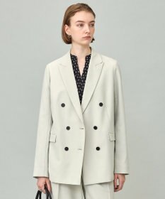 ICB ウール2WAYストレッチ ダブルブレストジャケット トープ系