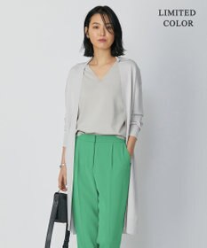 ICB 【WEB限定カラーあり・洗える】シンセティックハイゲージ  ロングカーディガン