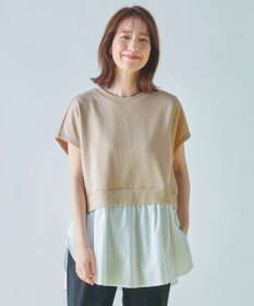 ANY L 裏毛レイヤード風トップス