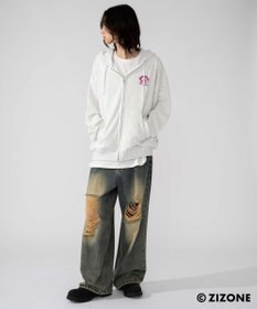 WEGO 【ユニセックス着用ITEM】別注ZIZONEグラフィックZIPパーカー