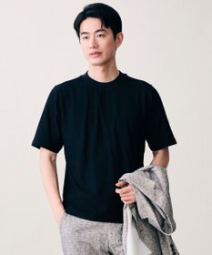 JOSEPH ABBOUD 【オリジナルジャージ生地/サラリ清涼/上質感】コンパクトブロックリンクス ドレス Ｔシャツ