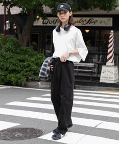 WEGO 【ユニセックス着用ITEM/SMLサイズ展開】デニムストレートパンツ