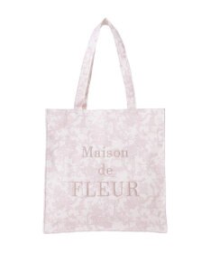 Maison de FLEUR フラワーガーデンロゴ刺繍スクエアトート