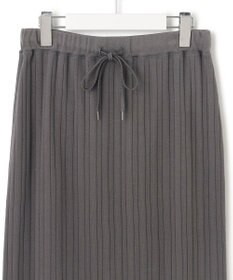 23区 【SLOW/洗える】ランダムリブフライス スカート