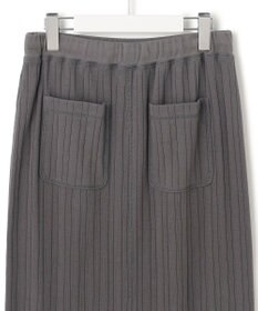 23区 【SLOW/洗える】ランダムリブフライス スカート