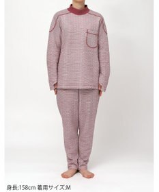 ワコール／睡眠科学 パジャマ キルトニット素材(本体) あったか 長袖 長ズボン レディース YDW477 睡眠科学／ワコール