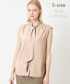 BEIGE， 【WEB限定・S-size】ZEKOLVA / ボウタイブラウス