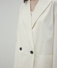 BEIGE， 【洗える・FUDGE 6月号掲載】MALLOW / コットンテーラードオーバージャケット