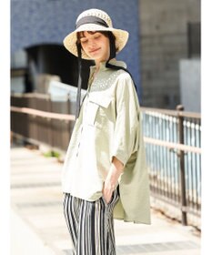 AMERICAN HOLIC 接触冷感Ｗポケットシャツチュニック