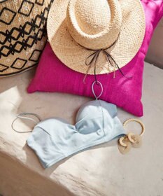 San-ai Resort（三愛水着楽園） 【楽旅ブラ】リブニットチューブブラ【northerly】