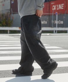 WEGO スーパービッグバレルレッグデニムパンツ