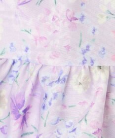 ANY KIDS ギンガムチェック×花柄セパレート水着