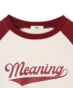 WEGO チームロゴラグランショートスウェット