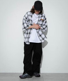 WEGO 【ユニセックス着用アイテム/綿100%/MLサイズ展開】別注NEW　JACKオンブレチェックシャツ（S）