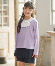 組曲 KIDS 【150-160㎝】【接触冷感・UVカット】サラリとヨークデザイン トップス