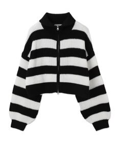 WEGO ダブルジップショートニットブルゾン