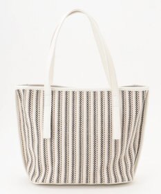 ANY SIS ストライプカラー かごバッグ